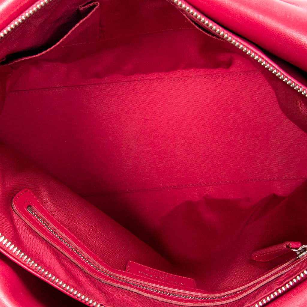 Shoulder Bag Medium Granville Tote Raspberry Pink Maxi Cannage Lambskin Leather