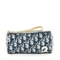 Pouch Trotter No. 2 Pencil Case Navy Diorissimo Coated Canvas