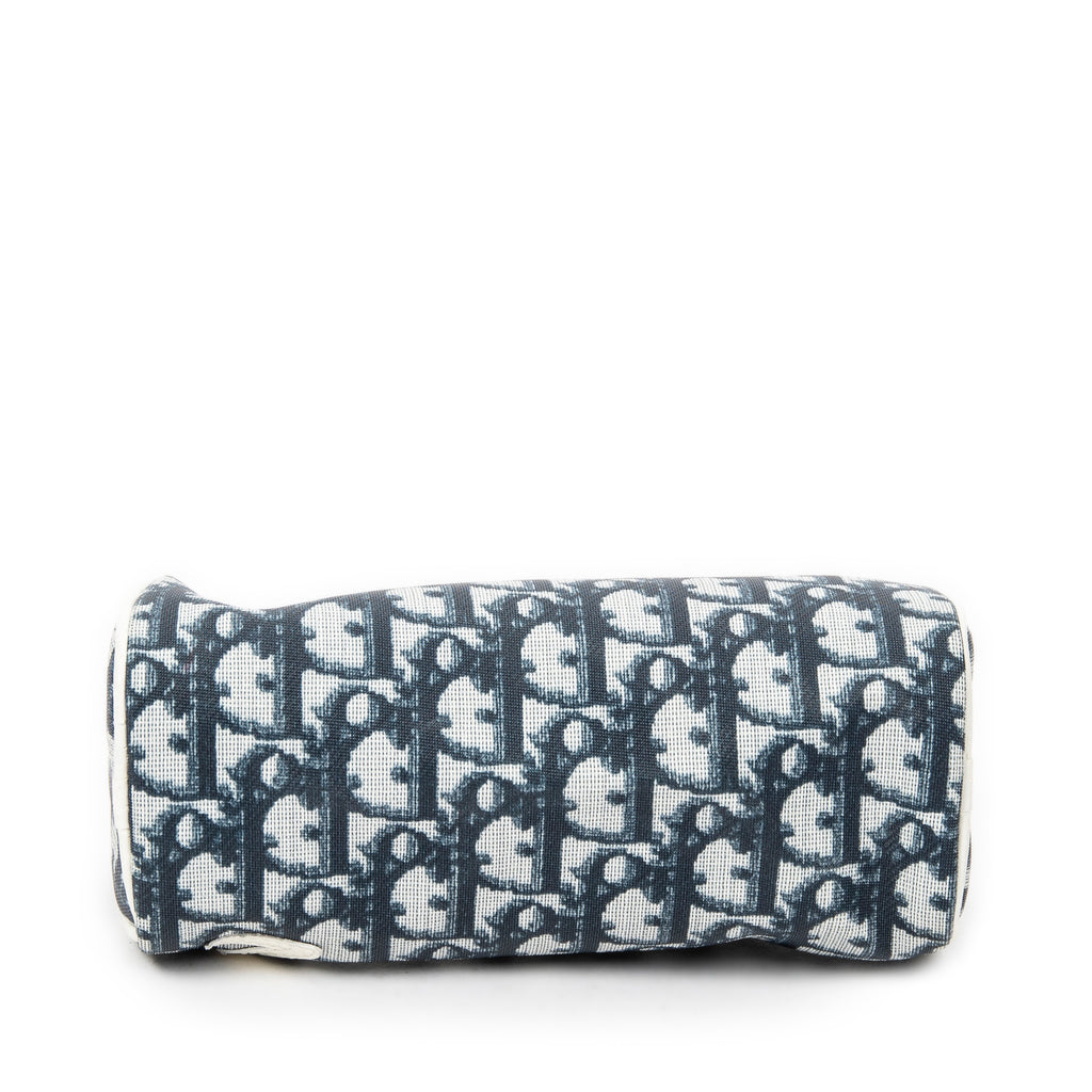 Pouch Trotter No. 2 Pencil Case Navy Diorissimo Coated Canvas