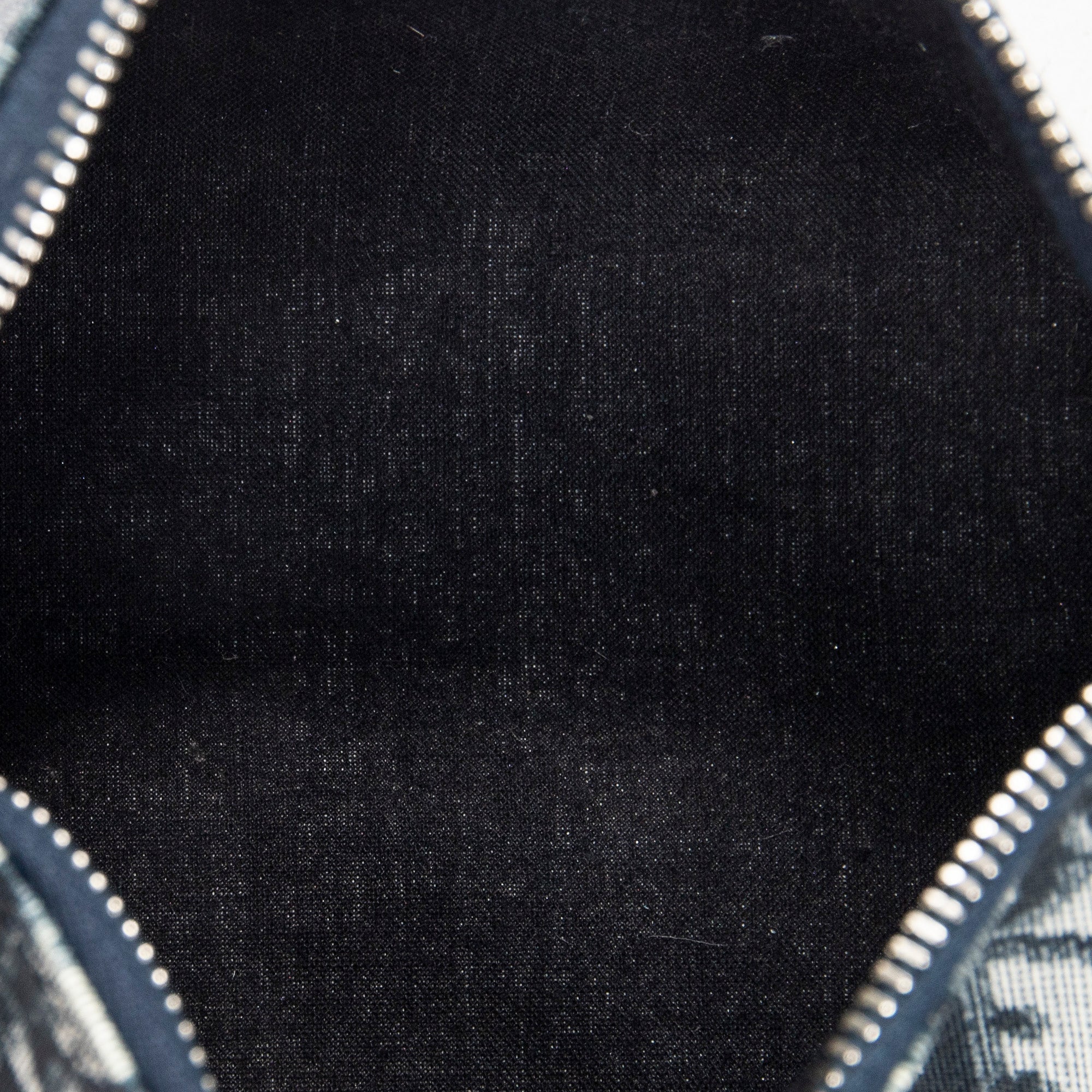 Pouch Trotter No. 2 Pencil Case Navy Diorissimo Coated Canvas
