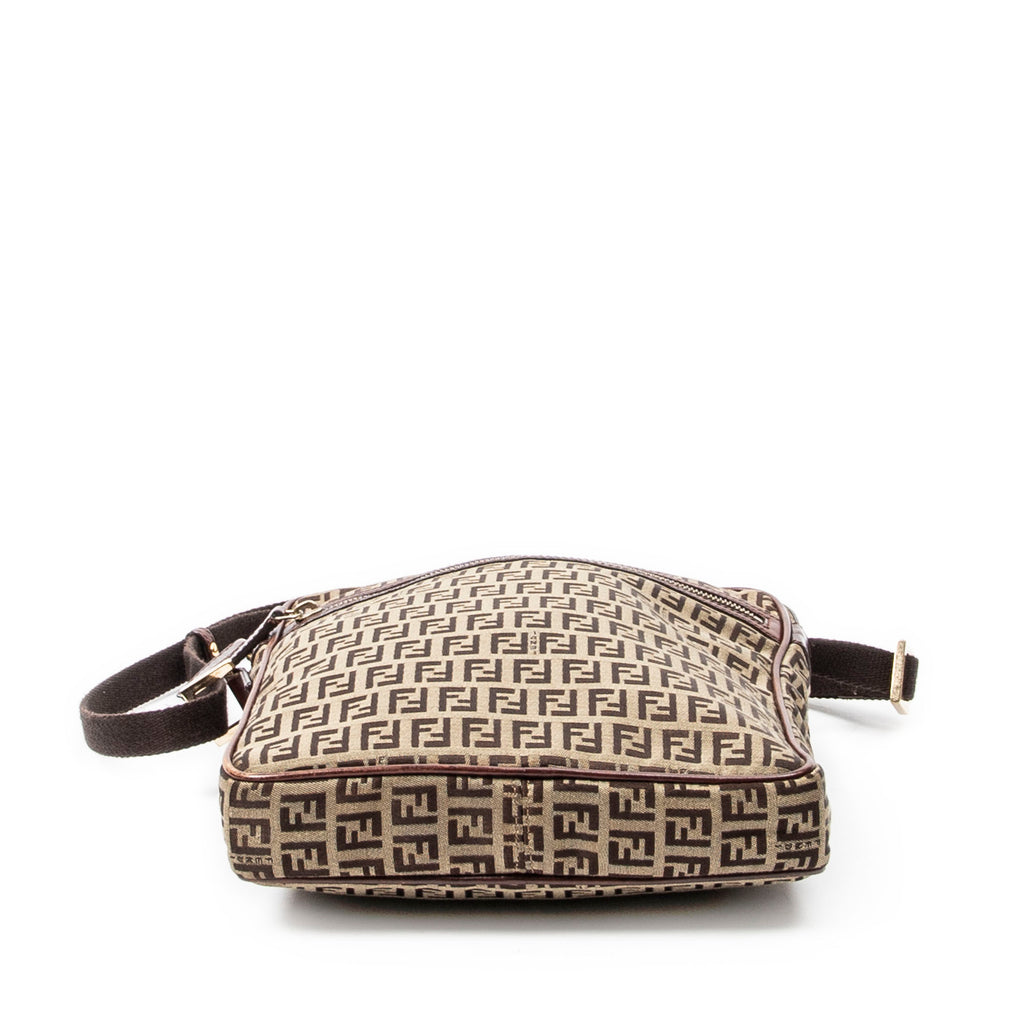 Shoulder Bag Messenger Crossbody Brown Zucchino Canvas