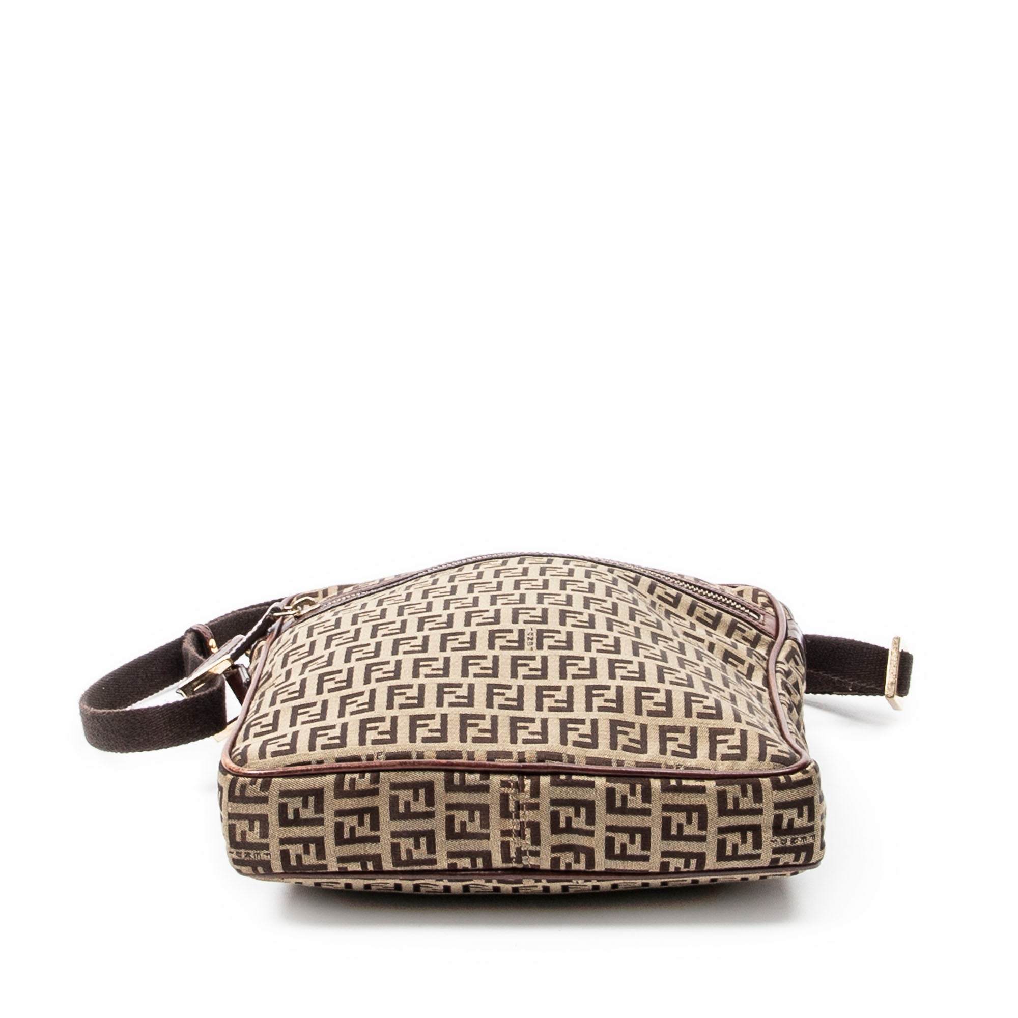 Shoulder Bag Messenger Crossbody Brown Zucchino Canvas