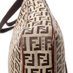 Shoulder Bag Messenger Crossbody Brown Zucchino Canvas