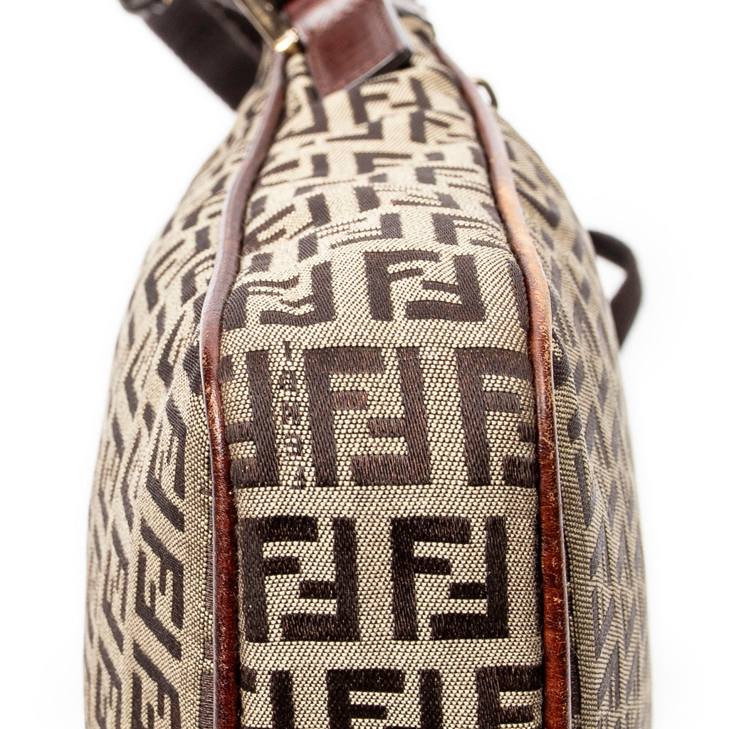 Shoulder Bag Messenger Crossbody Brown Zucchino Canvas