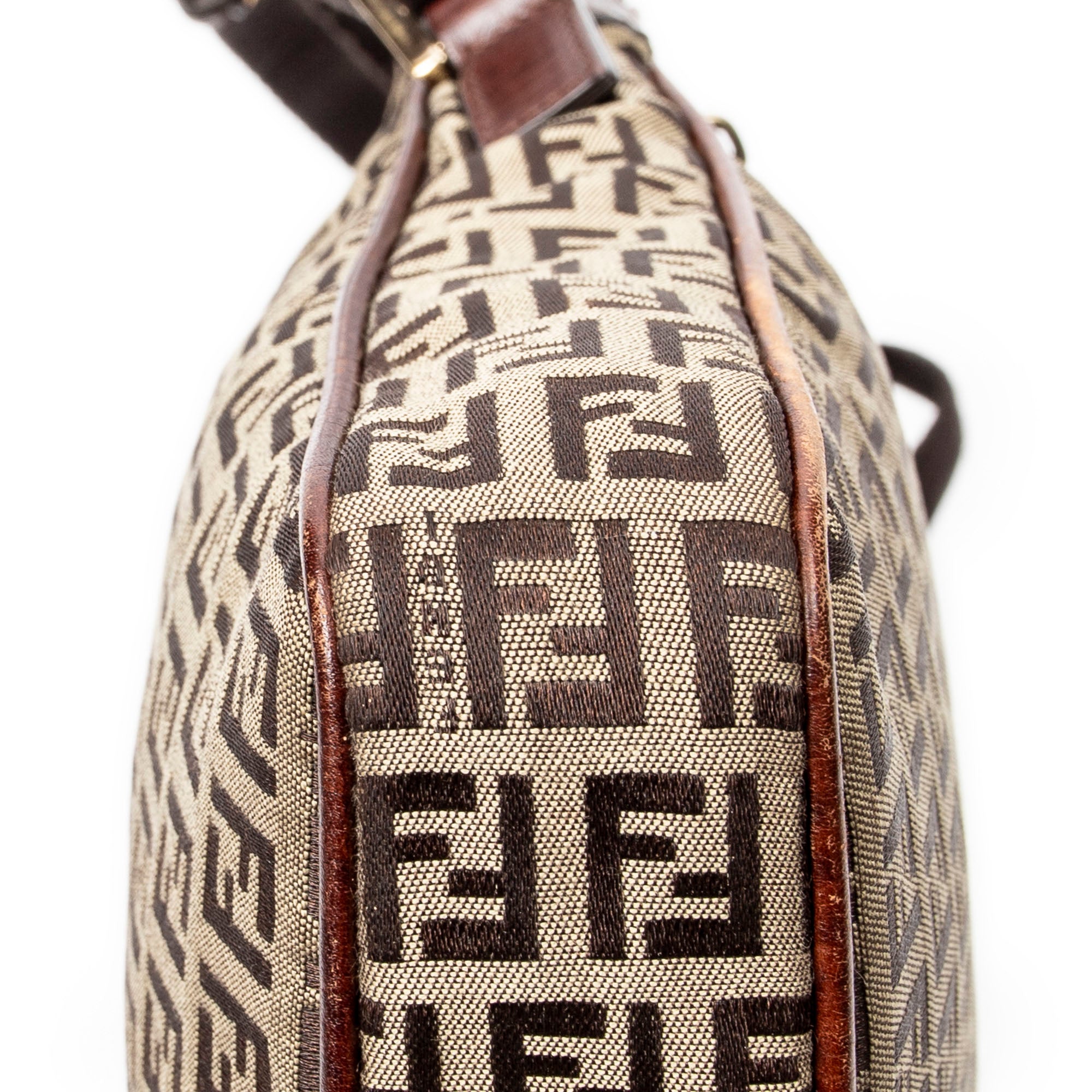 Shoulder Bag Messenger Crossbody Brown Zucchino Canvas