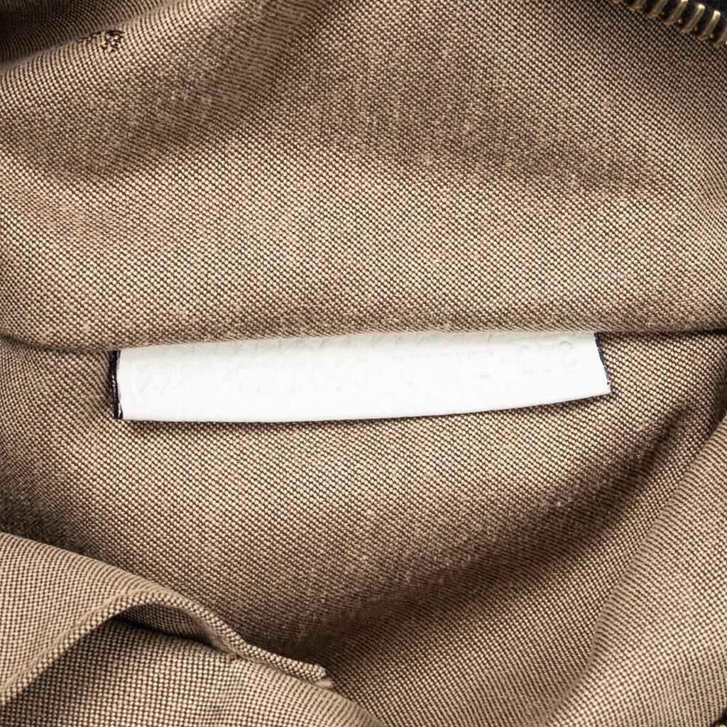 Shoulder Bag Triple-Strand Messenger Black Zucchino Canvas