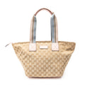 Shoulder Bag Medium Web Trapeze Tote Light Pink Monogrammed Canvas