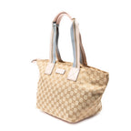 Shoulder Bag Medium Web Trapeze Tote Light Pink Monogrammed Canvas