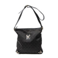 Shoulder Bag Abbey Crossbody Black Monogrammed Canvas