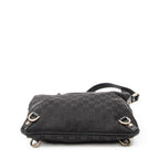 Shoulder Bag Abbey Crossbody Black Monogrammed Canvas