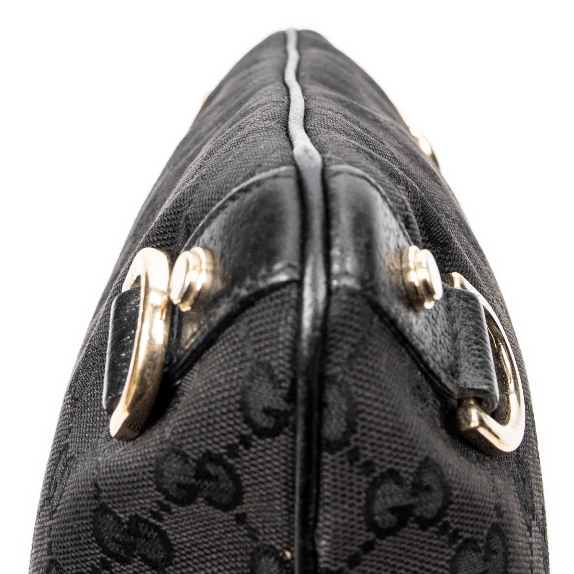 Shoulder Bag Abbey Crossbody Black Monogrammed Canvas
