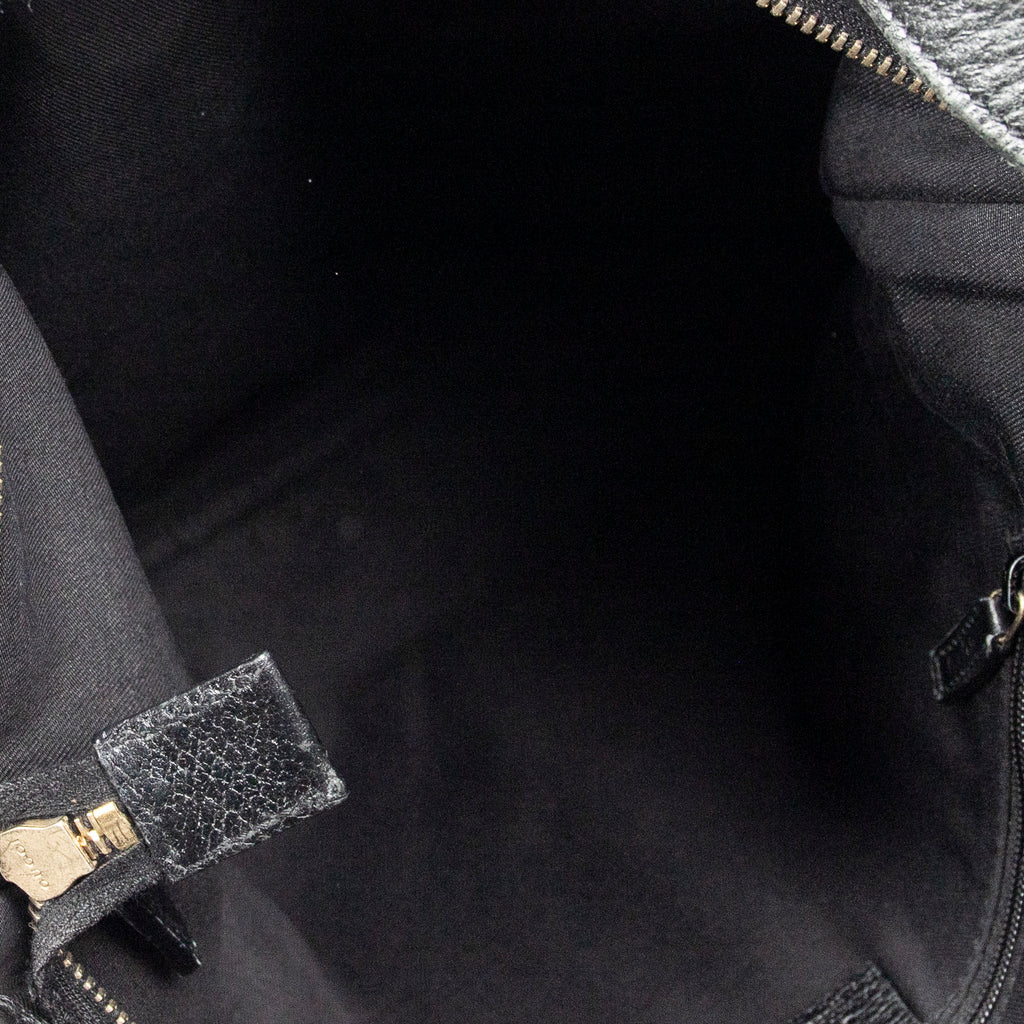 Shoulder Bag Abbey Crossbody Black Monogrammed Canvas