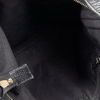 Shoulder Bag Abbey Crossbody Black Monogrammed Canvas