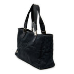 Handbag Medium Pop Tote Black Monogrammed Canvas