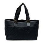 Handbag Medium Pop Tote Black Monogrammed Canvas