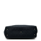 Handbag Medium Pop Tote Black Monogrammed Canvas