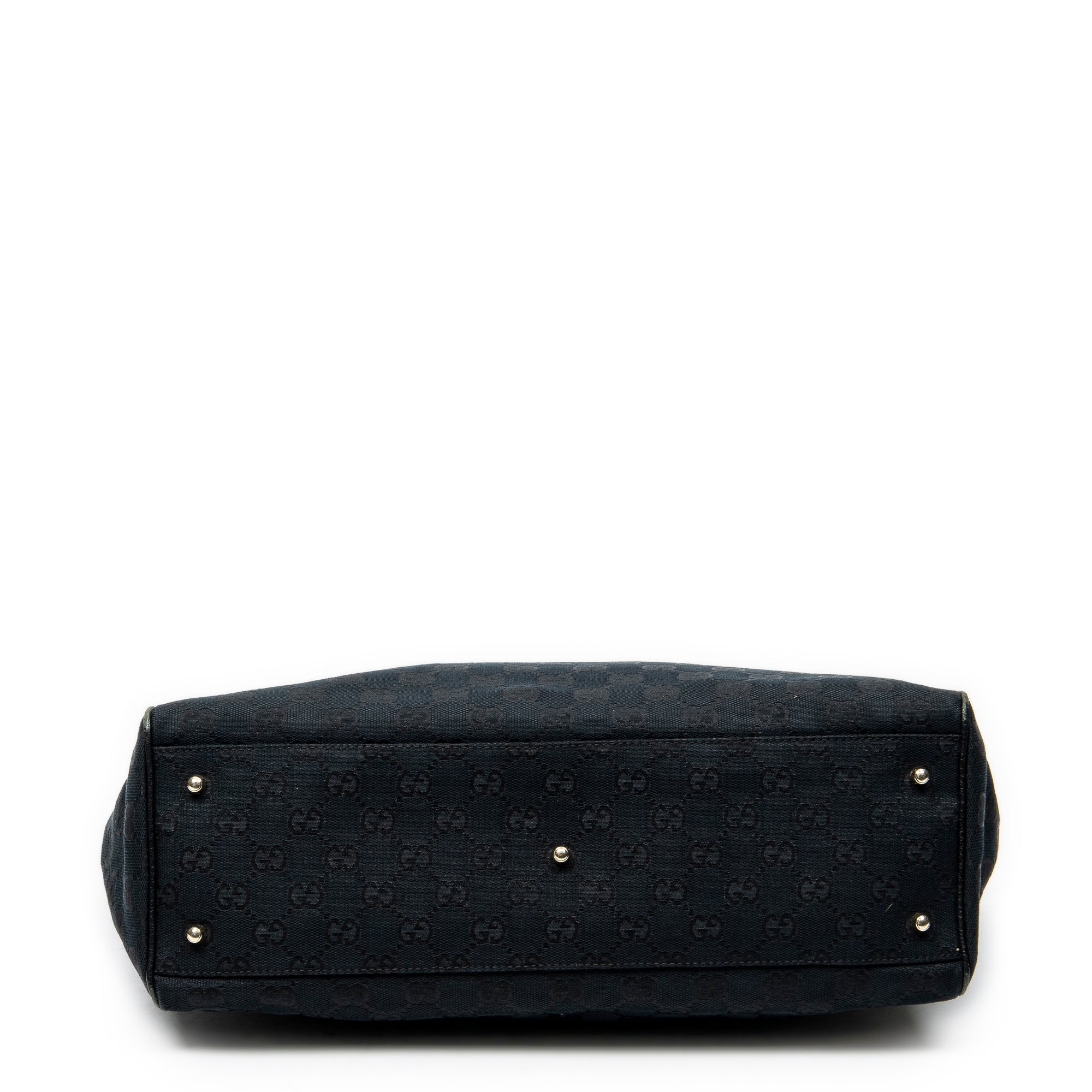 Handbag Medium Pop Tote Black Monogrammed Canvas