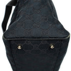 Handbag Medium Pop Tote Black Monogrammed Canvas
