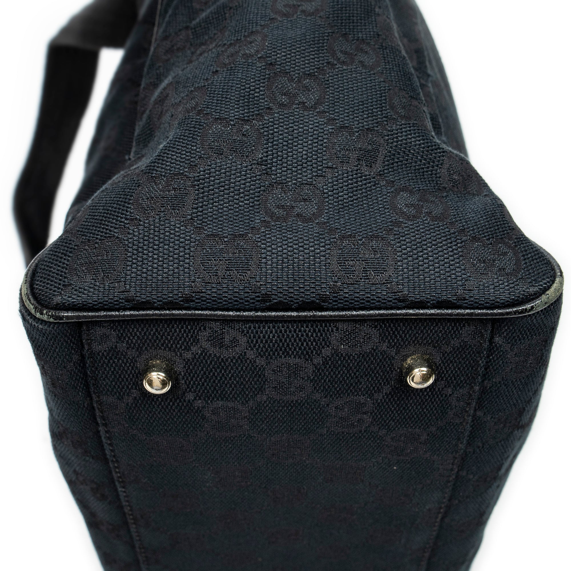 Handbag Medium Pop Tote Black Monogrammed Canvas