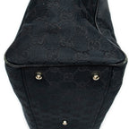 Handbag Medium Pop Tote Black Monogrammed Canvas