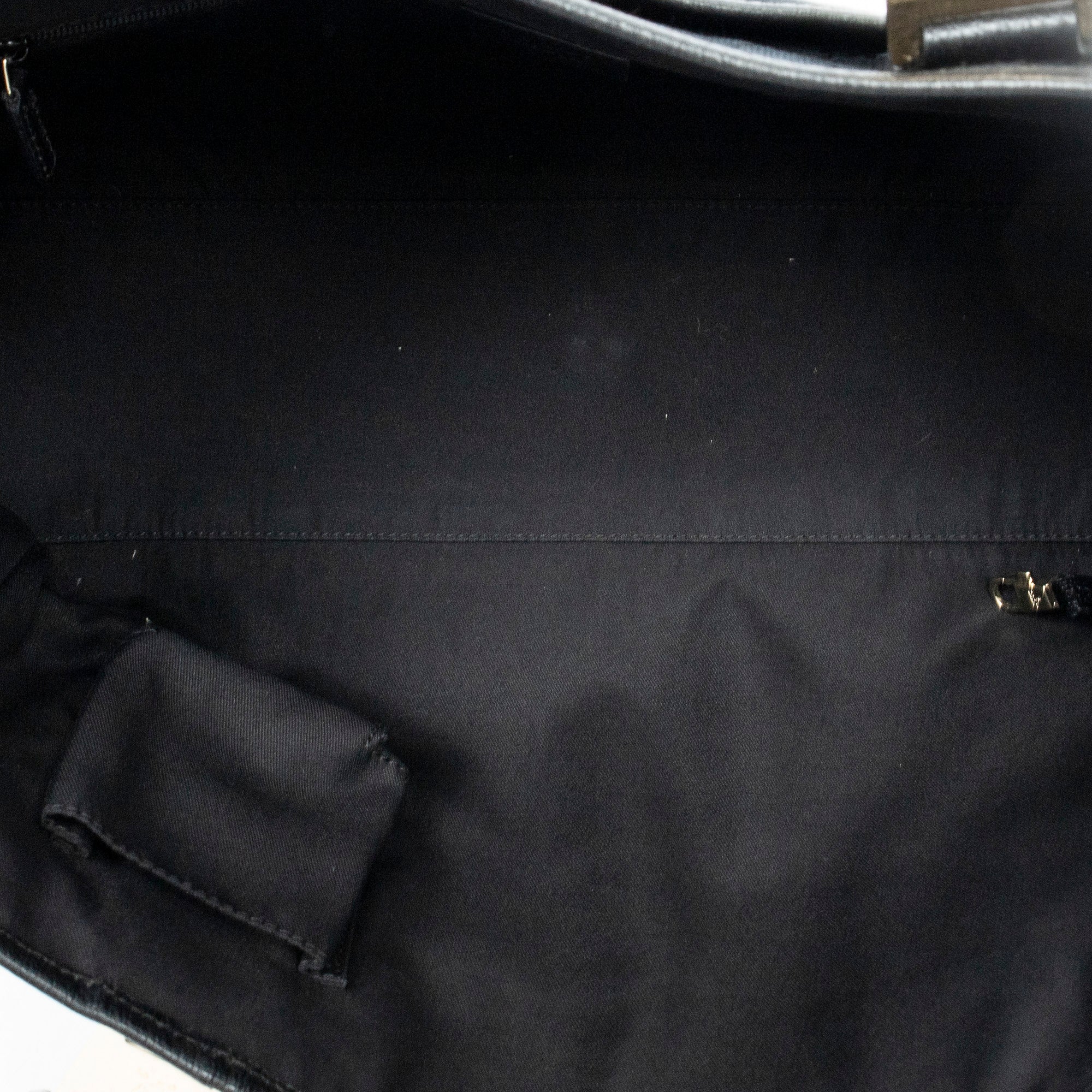 Handbag Medium Pop Tote Black Monogrammed Canvas