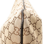 Handbag Flat Vertical Tote Brown Monogrammed Canvas
