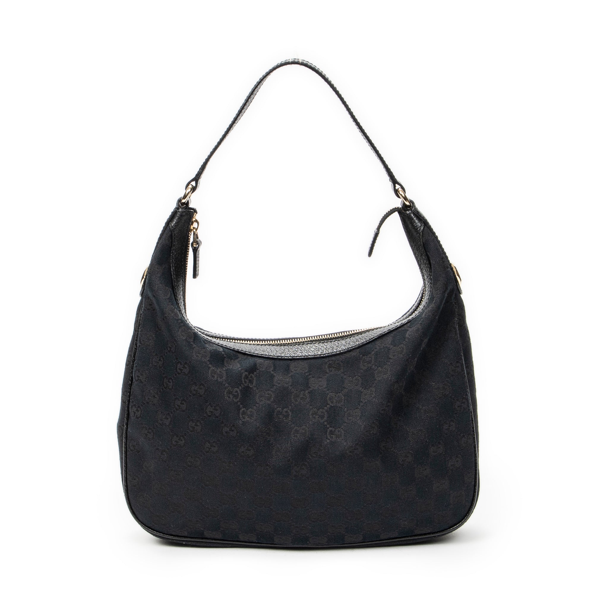 Shoulder Bag Small Charmy Hobo Black Monogrammed Canvas