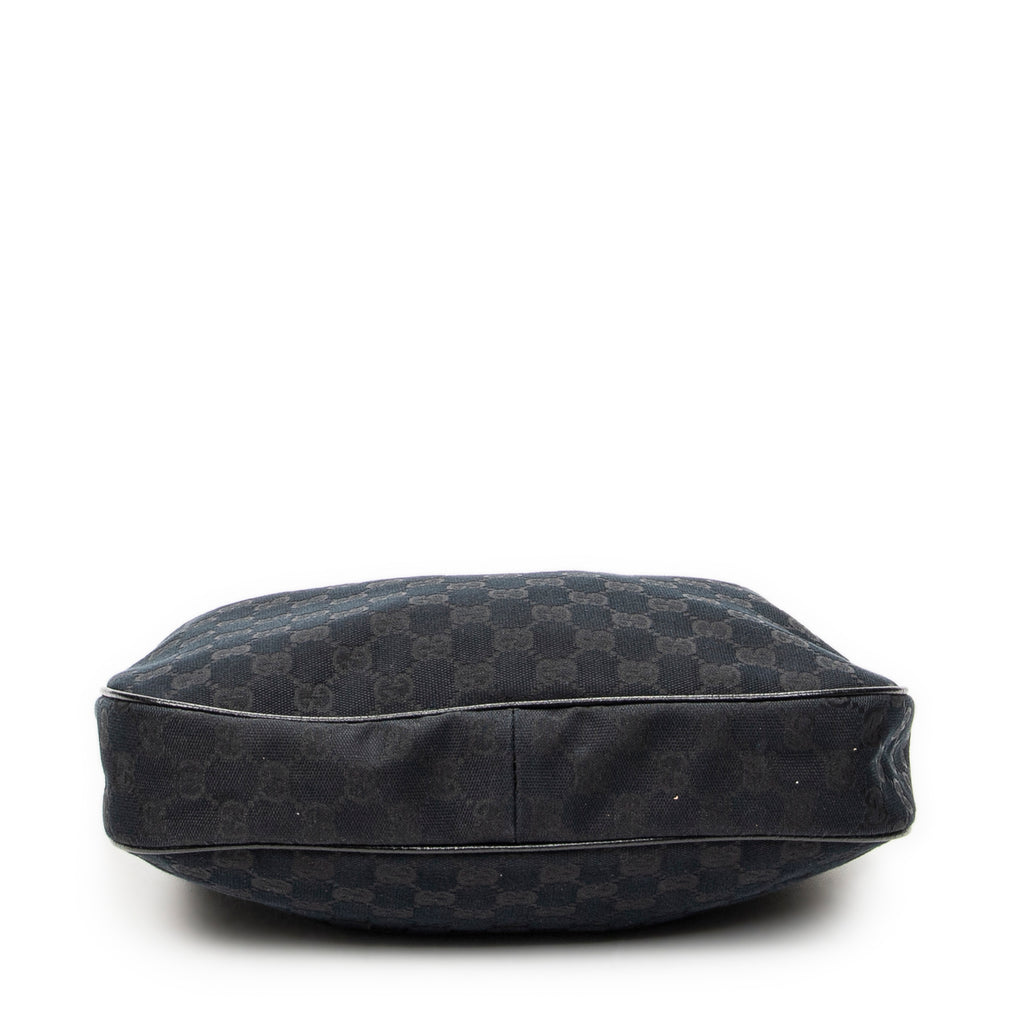Shoulder Bag Small Charmy Hobo Black Monogrammed Canvas