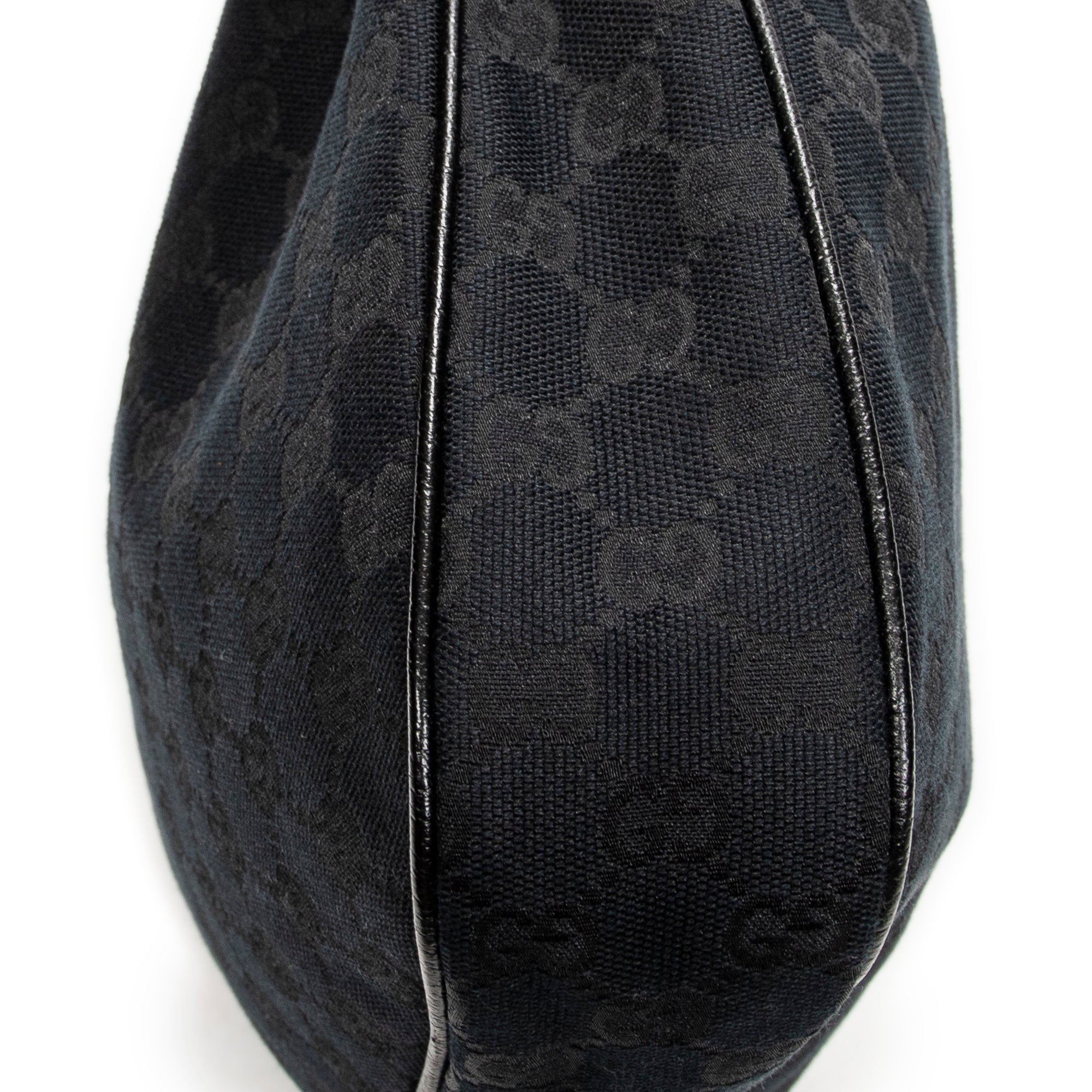 Shoulder Bag Small Charmy Hobo Black Monogrammed Canvas