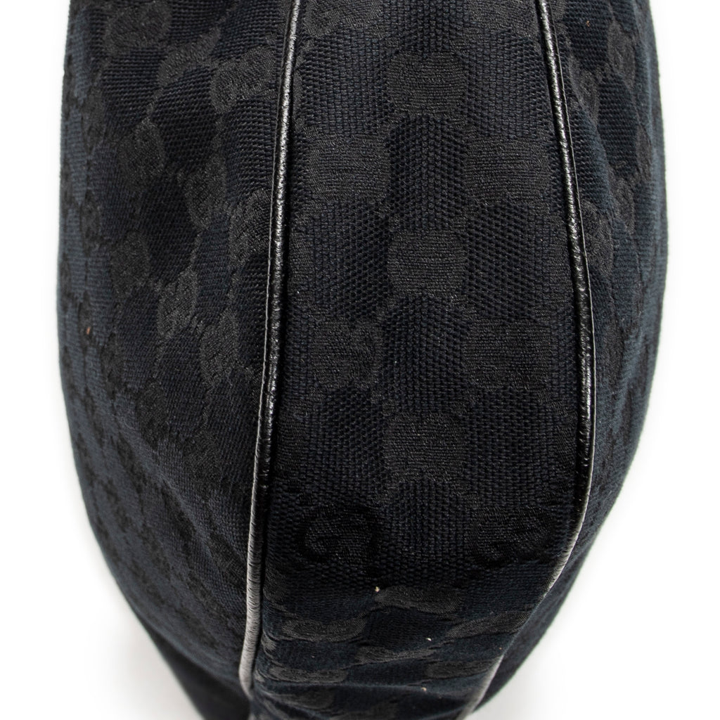 Shoulder Bag Small Charmy Hobo Black Monogrammed Canvas