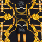 Hermès - Carré - Noir/Rouge/Or