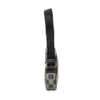 Shoulder Bag Small Messenger Crossbody Black Anagram Print Coated Canvas