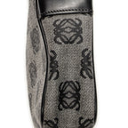 Shoulder Bag Small Messenger Crossbody Black Anagram Print Coated Canvas