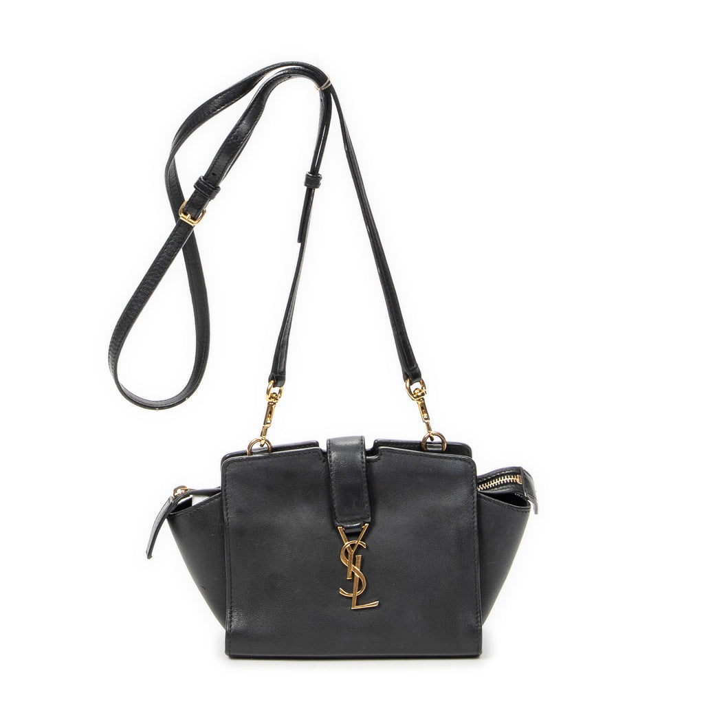 Shoulder Bag Toy Monogram Cabas Black Calfskin Leather