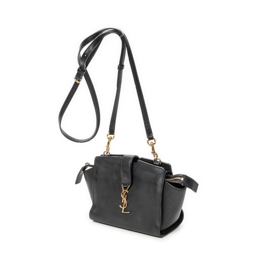 Shoulder Bag Toy Monogram Cabas Black Calfskin Leather