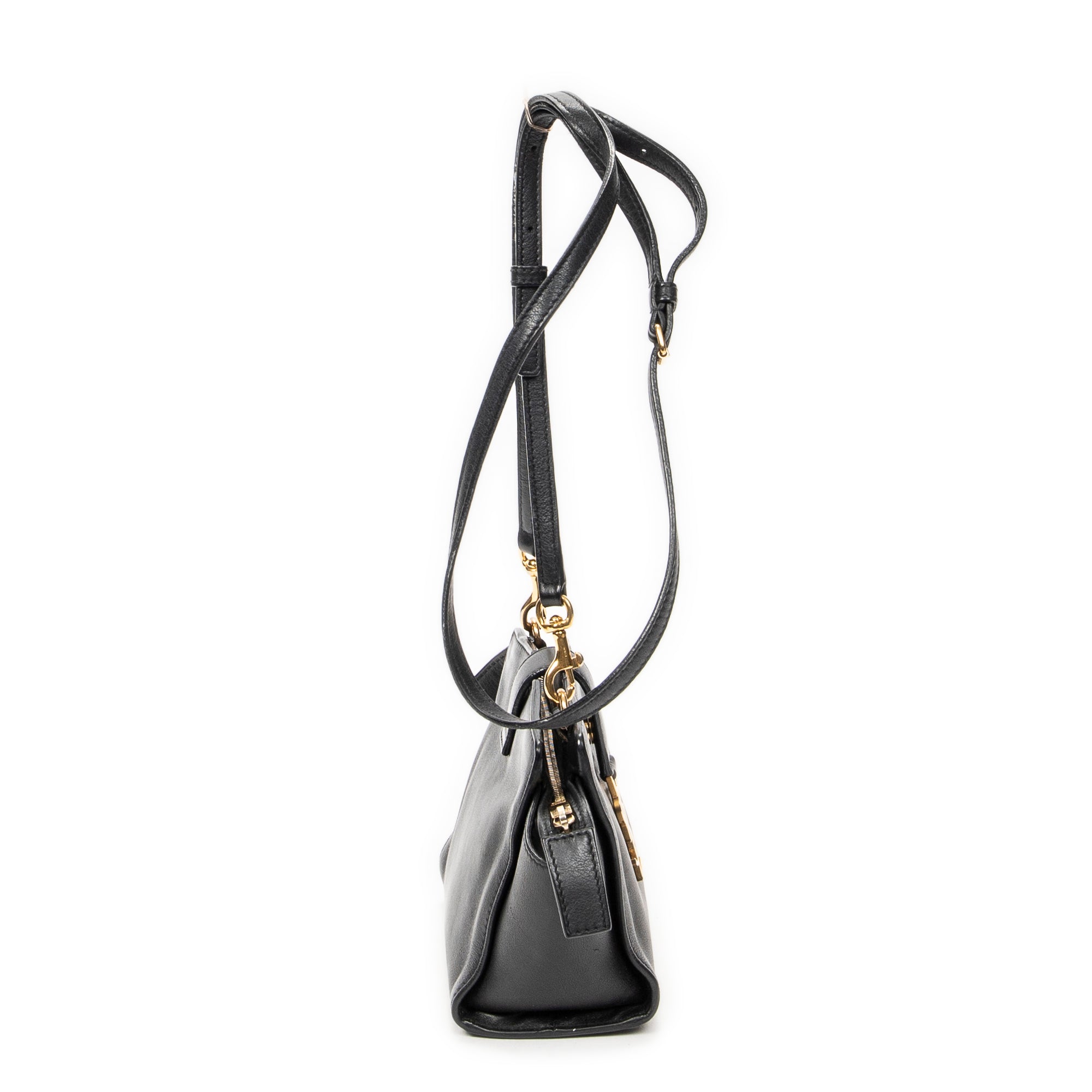Shoulder Bag Toy Monogram Cabas Black Calfskin Leather