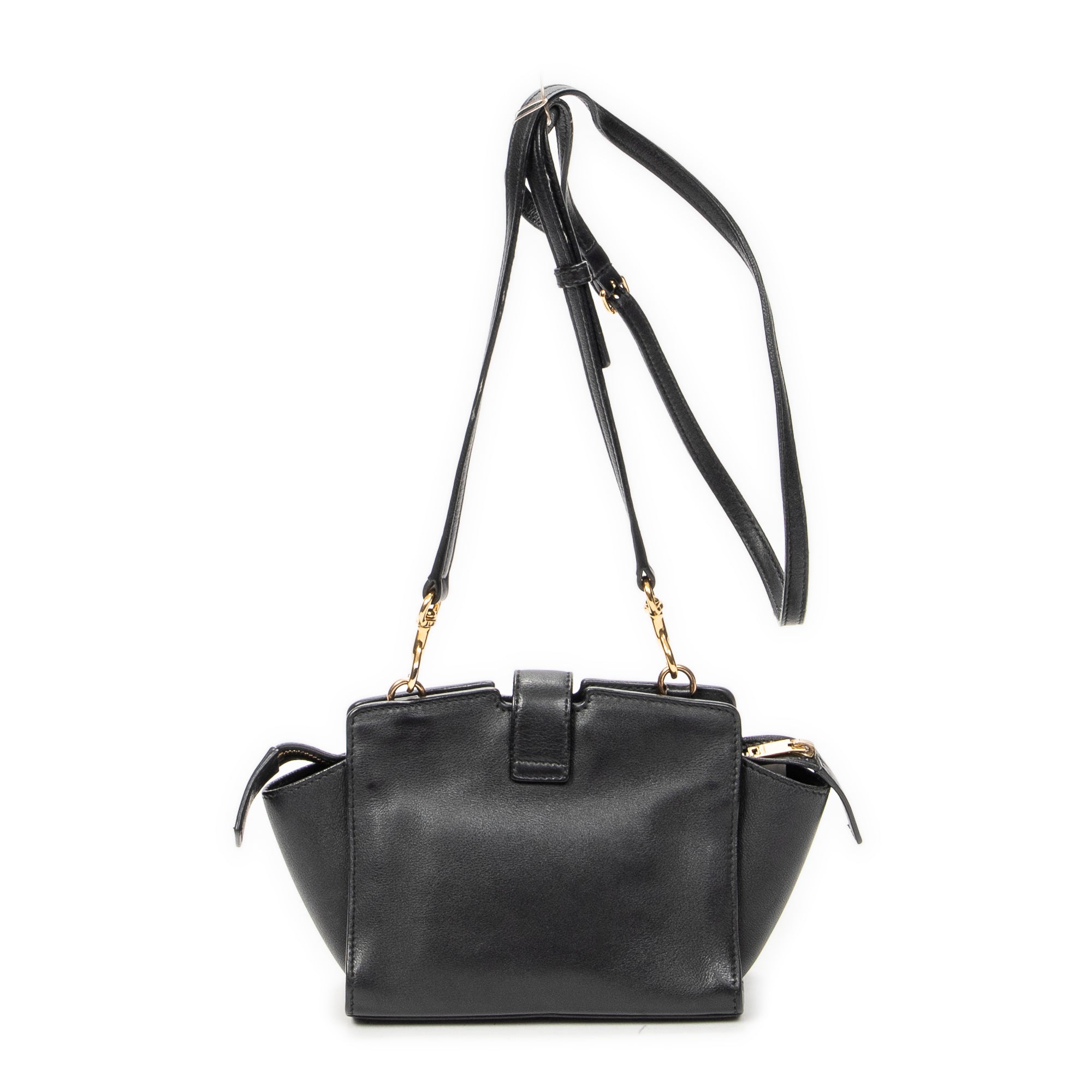 Shoulder Bag Toy Monogram Cabas Black Calfskin Leather