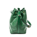 Shoulder Bag Noe Black Stitching PM Green Epi