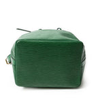 Shoulder Bag Noe Black Stitching PM Green Epi