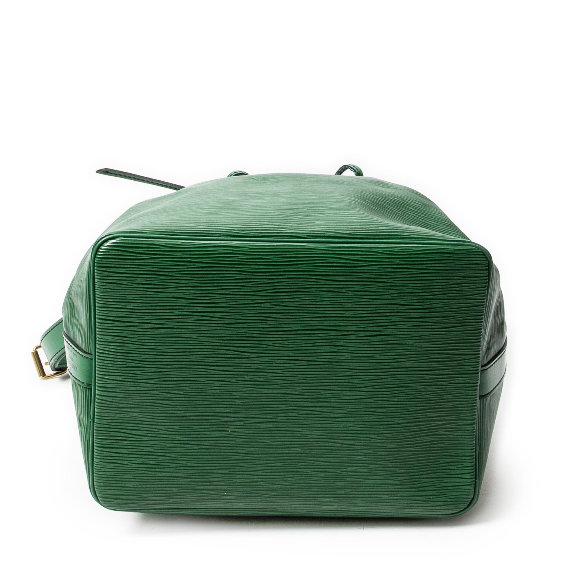 Shoulder Bag Noe Black Stitching PM Green Epi