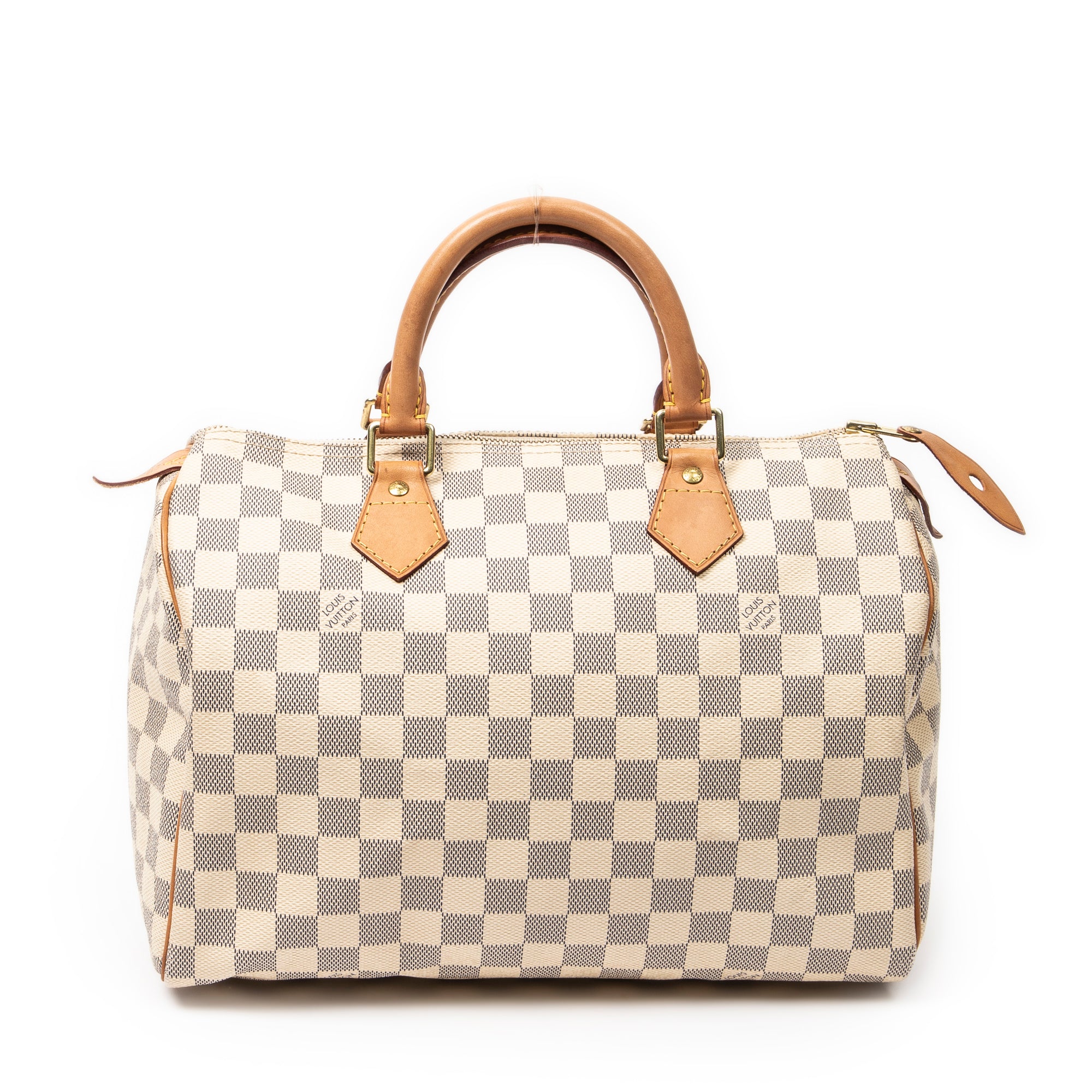 Bolso de mano Speedy 30 Damier Azur color marfil