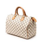 Bolso de mano Speedy 30 Damier Azur color marfil