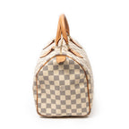 Bolso de mano Speedy 30 Damier Azur color marfil