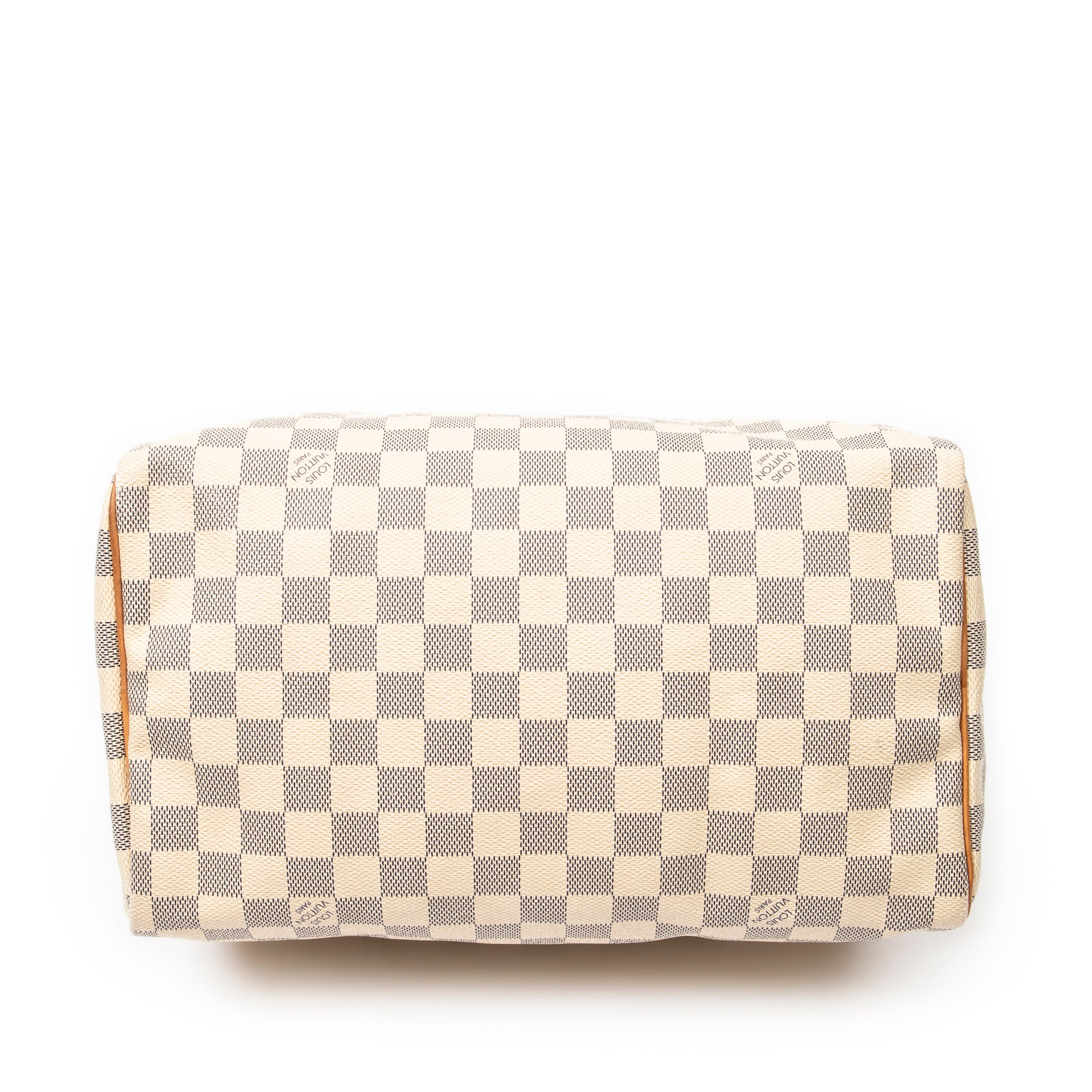Bolso de mano Speedy 30 Damier Azur color marfil