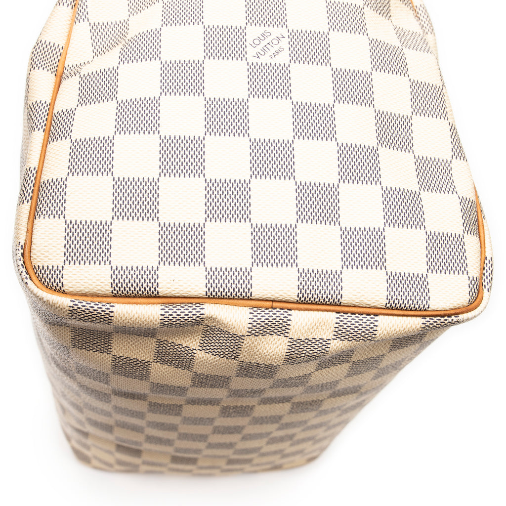 Bolso de mano Speedy 30 Damier Azur color marfil