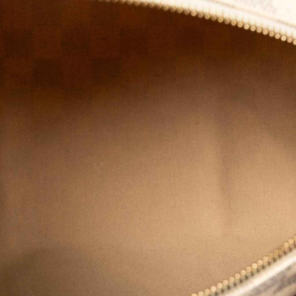 Bolso de mano Speedy 30 Damier Azur color marfil