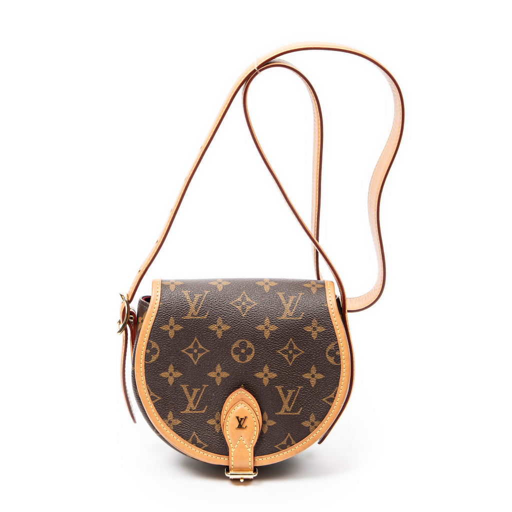 Shoulder Bag Tan Blanc Brown Monogram Canvas