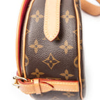 Shoulder Bag Tan Blanc Brown Monogram Canvas