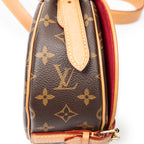 Shoulder Bag Tan Blanc Brown Monogram Canvas