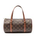 Handbag Papillon 30 Brown Monogram Canvas
